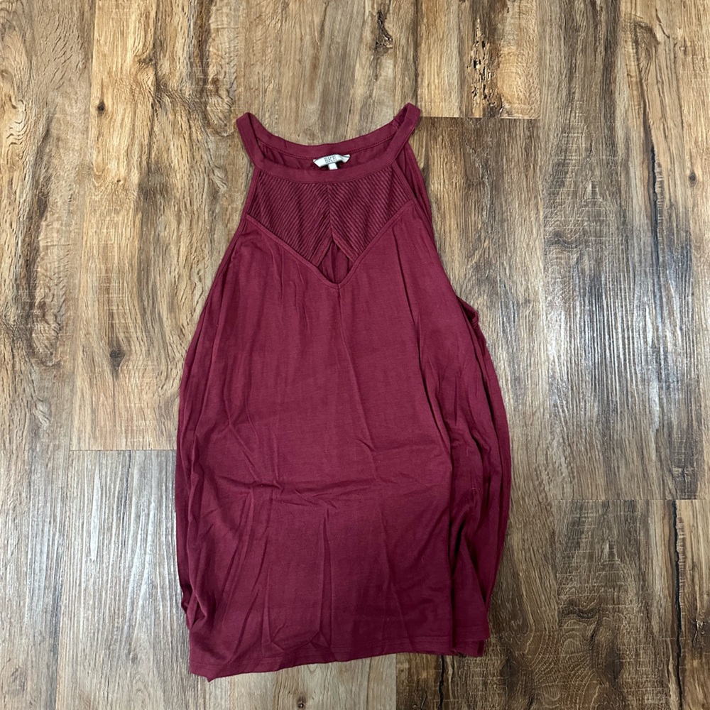 BKE Burgundy Tank Top